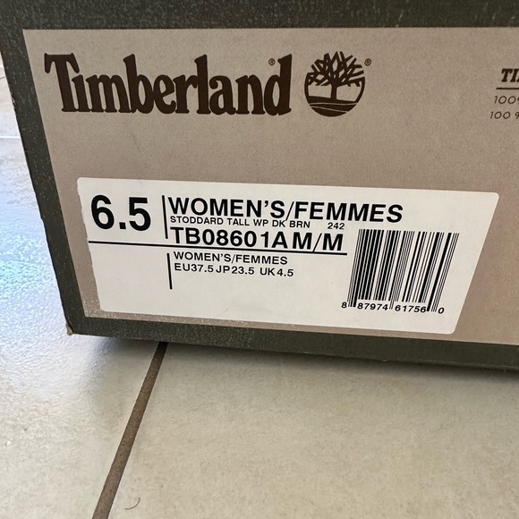 Timberland Women’s Waterproof Stoddard Tall Boot, Size US 6.5 - Picture 9 of 12